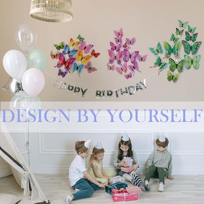 Butterfly Wall Decor 24/48 PCS, 3D Butterflies Stickers - Image 5