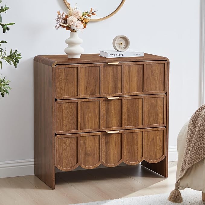 3 Drawer Dresser for Bedroom, Modern Closet Chest of Drawers by ORRD