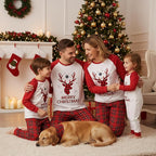 Awoscut Christmas Family Matching Pajamas Christmas Pjs Holiday Nightwear - Image 4