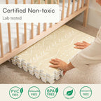 Lillefolk Baby Play Mat for Floor – 6x8ft Beige | Soft Non Toxic Premium EVA - Image 7