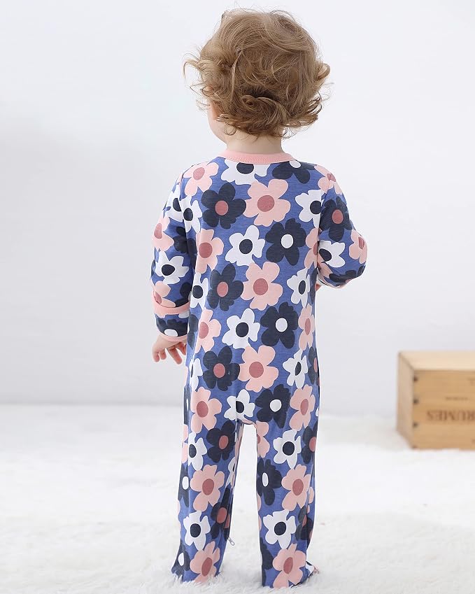 Baby Footed Pajamas with Mitten Cuffs - Image 6