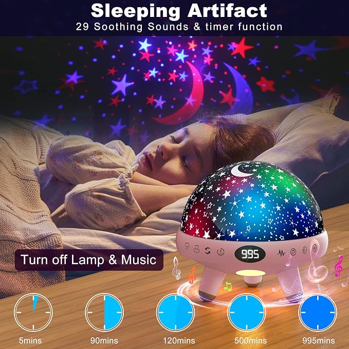 YACHANCE Baby Night Light Star Projector Night Light projector - Image 2