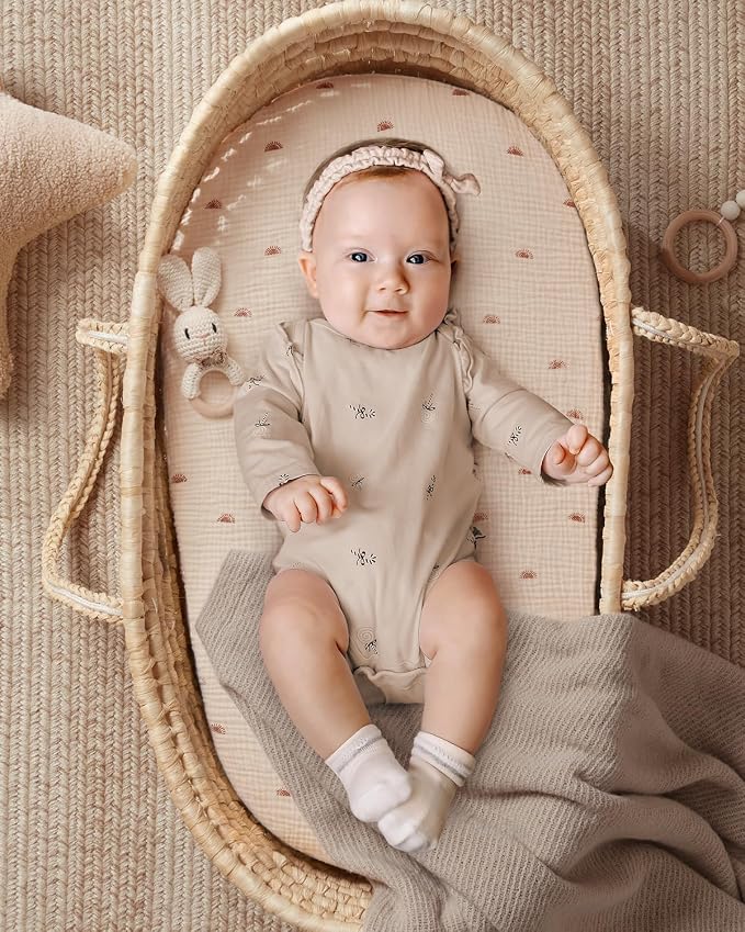 Blissful Diary Muslin Bassinet Sheets - Image 4