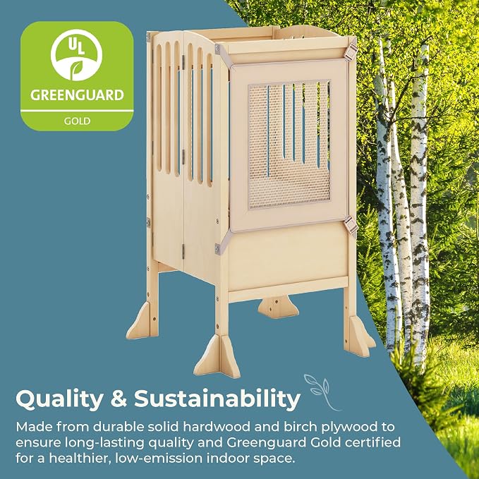 Guidecraft Kitchen Helper® Toddler Tower Step Stool - Image 4