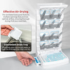 Baby Bottle Drying Rack for 12 Bottles, Space Saving Countertop Vertical - Image 4