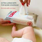 Raan, 100% Cotton Baby & Toddler Wipes, Unbleached, 99% Purified Water - Image 3