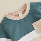 Toddler Baby Boy Fall Outfits Long Sleeve Crew Neck Pullover Sweatshirt + - Image 3