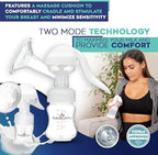 BabyBuddha Manual Breast Pump, Single Hand Expression Breastmilk Pump, Cordless - Image 4