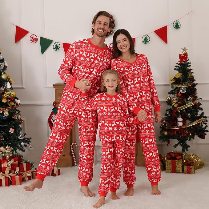 Weixinbuy Family Pajamas Set Christmas Pjs Matching Clothes Pajamas - Image 2
