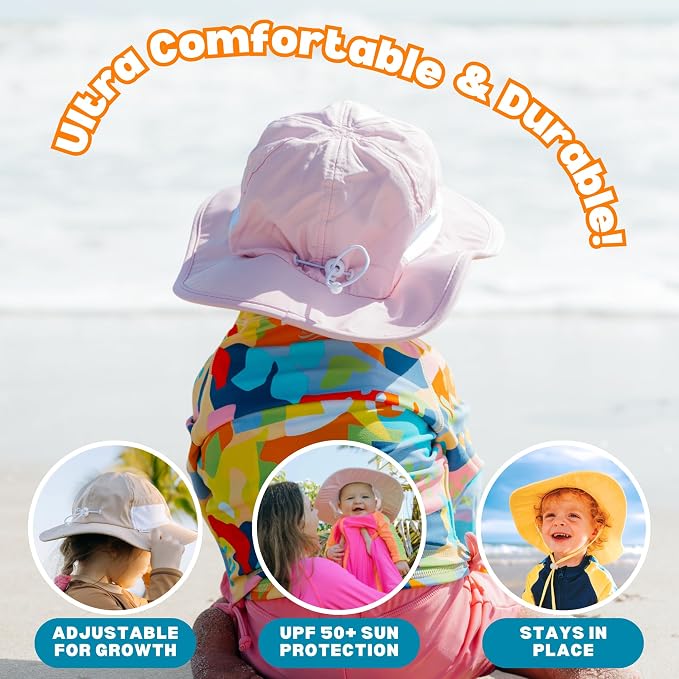 SwimZip Wide Brim Sun Hat | UPF 50+ Protection - Image 6