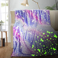 Unicorn Glow in the Dark Kids Blanket by TEHALK