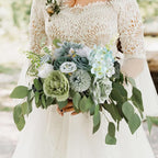 AGIRL Artificial Flowers Combo Silk Mix Green Fake Flower - Image 7