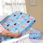 UOMNY Crib Sheet, Cat Crib Sheets Baby Sheet - Image 3