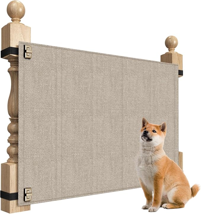 Baby Fabric Gate for Stairs Banisters by Upitry