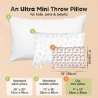 Mini Toddler Pillow with Pillowcase - Image 2