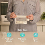 Baby Brezza Reusable Breastmilk Storage Bags, 10 Pack, Includes Filling Funnel - Image 7