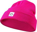 Baby Beanie Knit Ski Hat with Cute Face - Image 2
