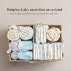 HBlife Diaper Caddy Organizer, Large Hand-Woven Storage Basket - Image 2