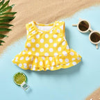 Aalizzwell Toddler Baby Girl Bathing Suit Two Piece Swimsuit Bikini Beach Wear - Image 3