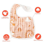 Zainpe 6Pcs Snap Muslin Cotton Bibs - Image 3