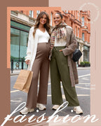 3 Pack Maternity Pants for Women Over The Belly Lounge Work Pregnancy Pants - Image 2