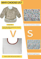 2 Pack Baby Bibs for Boy, Baby Bibs for Eating, Mess Proof Baby Bib, Full - Image 4