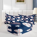 QOOMO 3D Baseballs Comforter Full Size, Down Alternative, Soft and Lightweight - Image 3