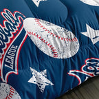 QOOMO 3D Baseballs Comforter Full Size, Down Alternative, Soft and Lightweight - Image 5