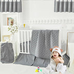 Brandream Crib Bedding Set for Boys 100% Cotton Linen Gender Neutral Boho - Image 5