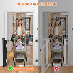 71 inch Retractable Baby Gates, EZIGO Extra Wide Baby Gate - Image 6