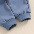 Toddler Baby Boy Fall Outfits Long Sleeve Crew Neck Pullover Sweatshirt + - Image 5