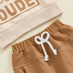 Toddler Baby Boy Fall Winter Outfit Long Sleeve Letter Print Sweatshirts and - Image 5