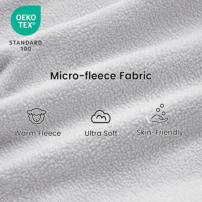 PHF Warm Micro-Fleece Baby Sleep Sack 6-12 Months, Soft Baby Wearable Blanket - Image 6