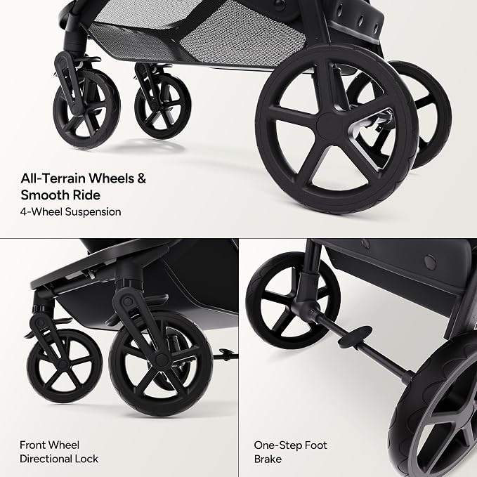 Mompush Wiz 2 in 1 Baby Stroller - Image 8