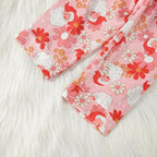 MAINESAKA Baby Boy Girl Pajamas Christmas Red Plaid Print Long Sleeve Lapel - Image 7