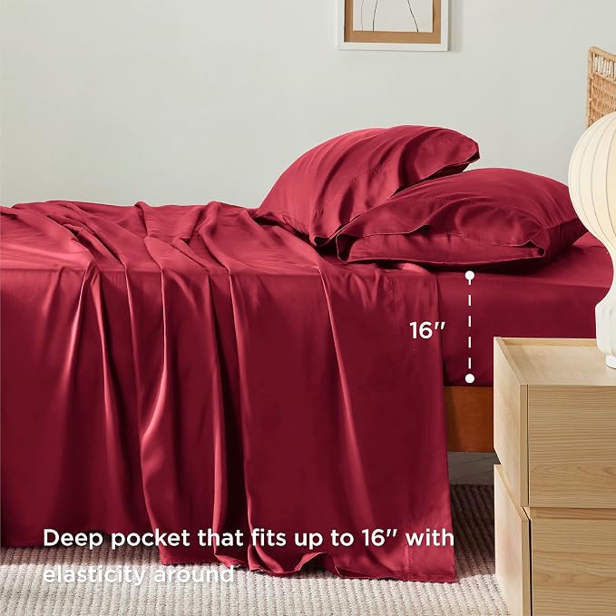 Bedsure King Size Sheets Set, Cooling Sheets - Image 3