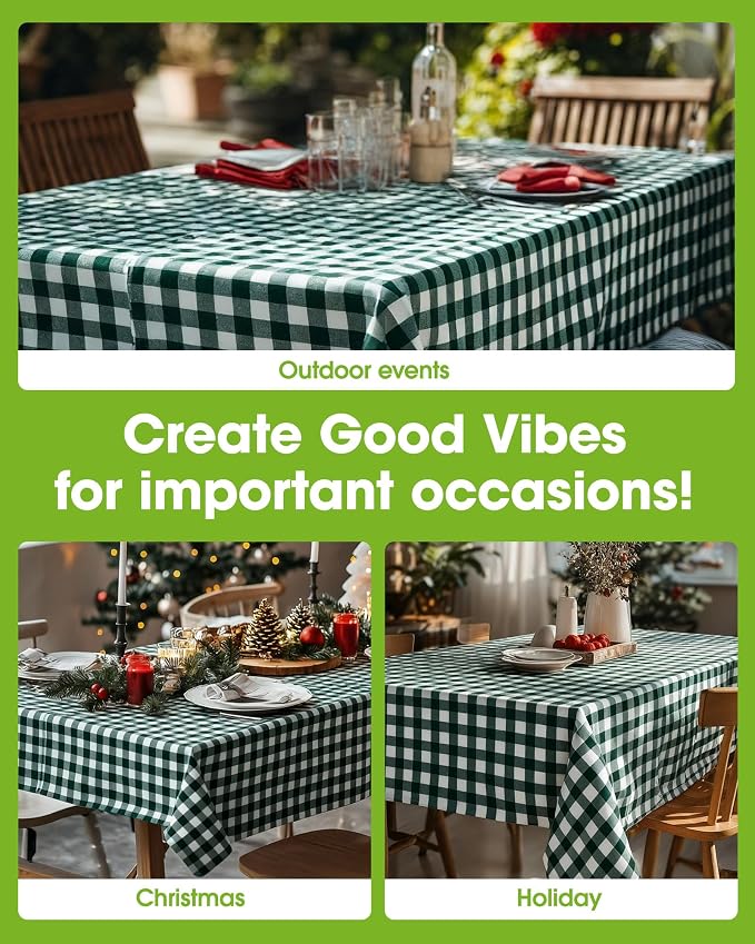Pureegg Plastic Table Cloth Disposable 8 Pack, 54 x 108 Inch Table Cloths - Image 4