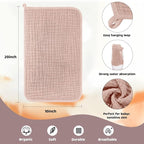 Tallew 8 Pack Muslin Burp Cloths and Baby Bibs - Image 2
