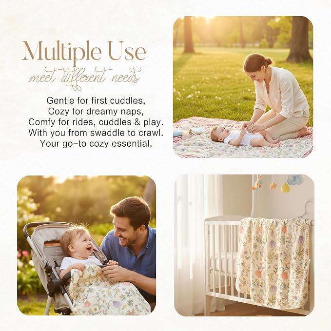 Ultra-Soft Muslin Baby Blanket - Image 4