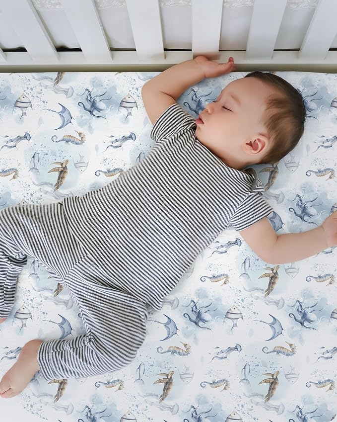 Baby Crib Sheets Boy Girl for Standard Crib Mattress - Image 8