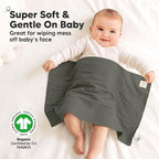 KeaBabies Organic Cotton Burp Cloths Baby Girl, Boy - Image 4