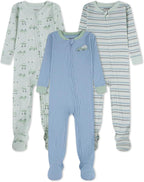 HUGGIES unisex-baby 3-pack Footed Coverall Pajamas by Huggies%C2%AE