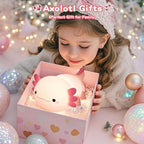 Axolotl Lamp, Cute Axolotl Night Light, Dimmable Silicone Animal Nursery Night - Image 5