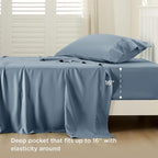 Bedsure Cooling Sheets Twin, Rayon Derived from Bamboo, Breathable & Soft Twin - Image 3