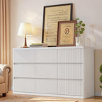 White 9 Drawers Dresser, Modern Chest of Drawers - Image 4