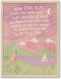 KensTro Natural OAK Wood Same God Creation Framed Wall Art, 12x16in by KensTro