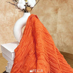 FEXIA Fall Table Runner Orange Cheesecloth 35x120 Inches Boho Gauze Table - Image 6