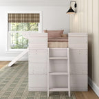 Max & Lily Loft Bed Twin Size, Solid Wood Low Loft Bed - Image 6