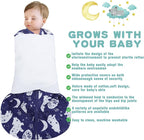 Newborn Sleep Sack Baby Swaddle, 3-Way Adjustable Wearable Blanket, 100% Rayon - Image 2