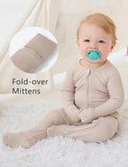 JunNeng Viscose from Bamboo Baby Sleeper, Newborn Footie Pajamas - Image 4